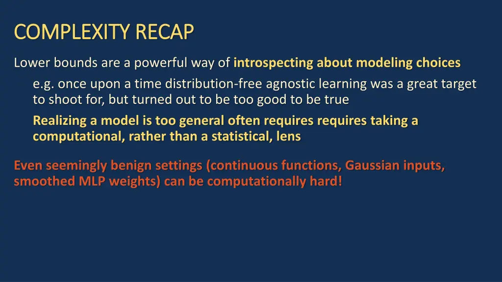 complexity recap complexity recap 1
