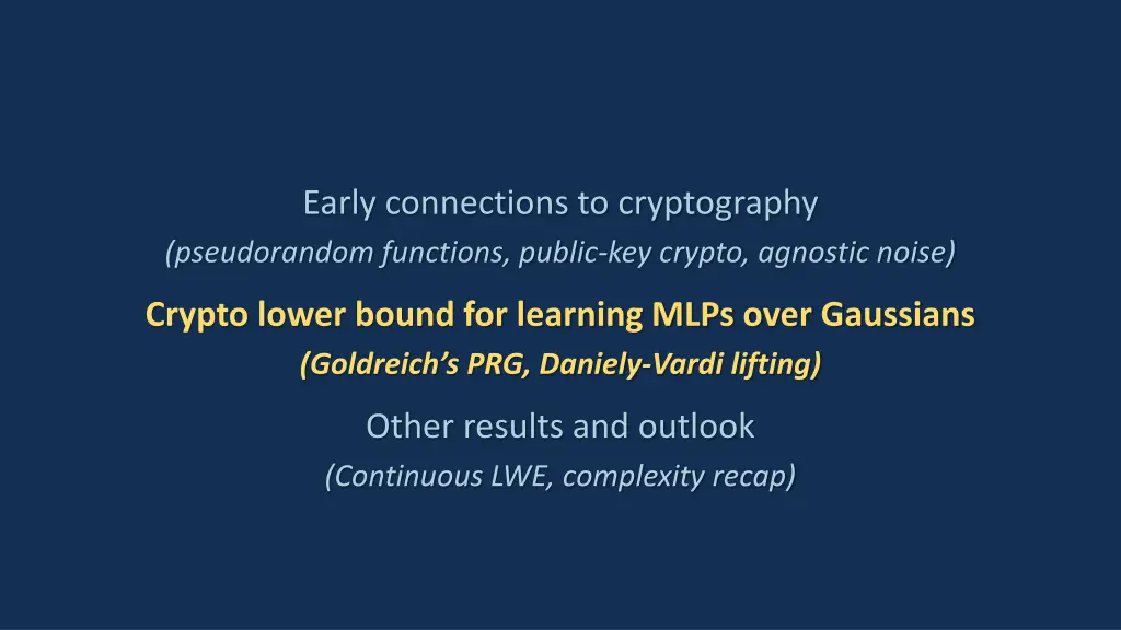 early connections to cryptography pseudorandom 1