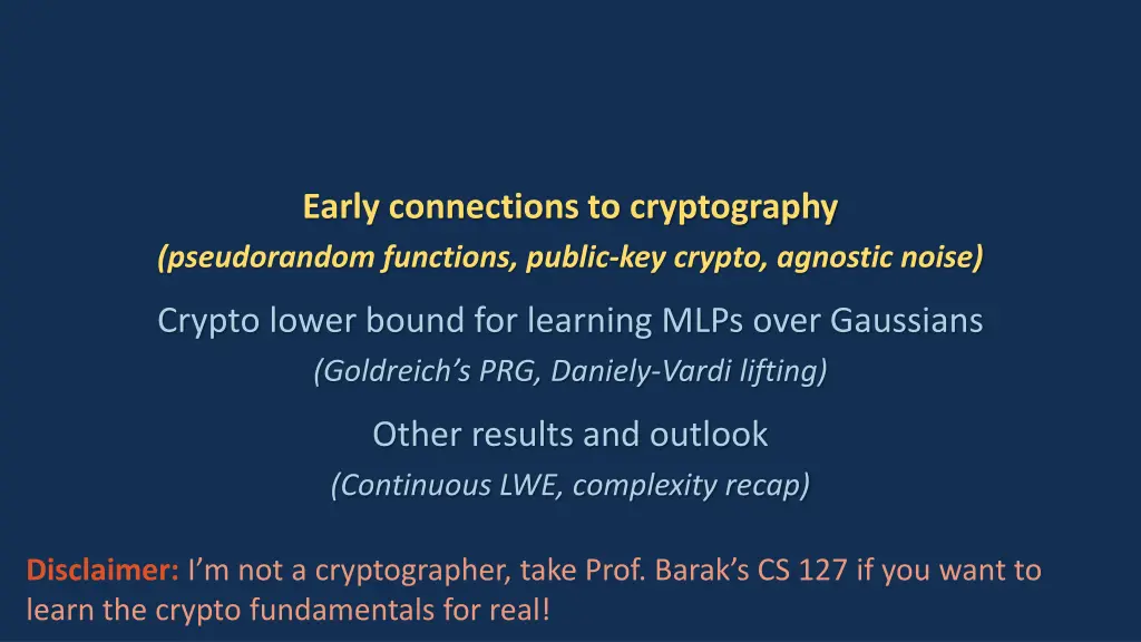 early connections to cryptography pseudorandom