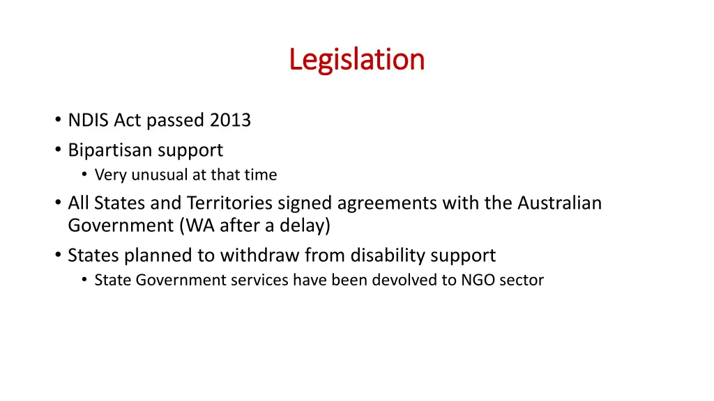legislation legislation