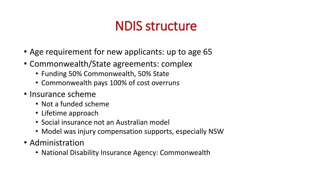 ndis structure ndis structure