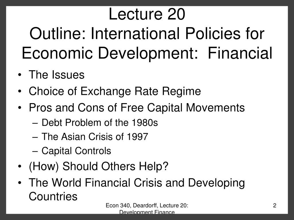 lecture 20