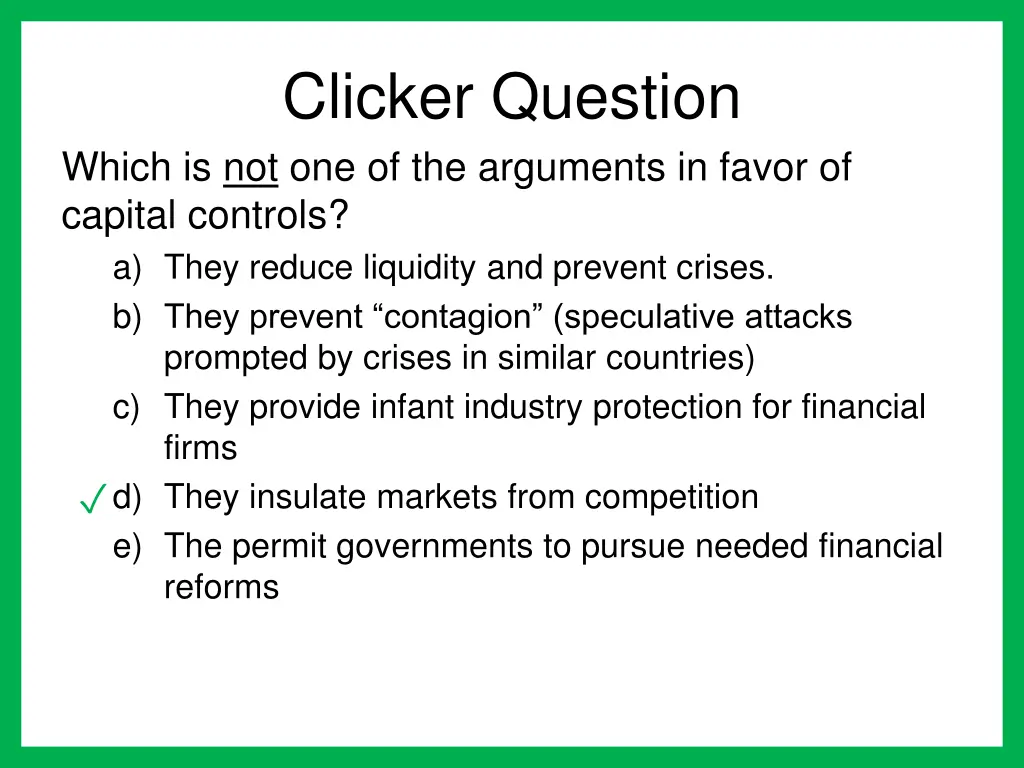 clicker question which