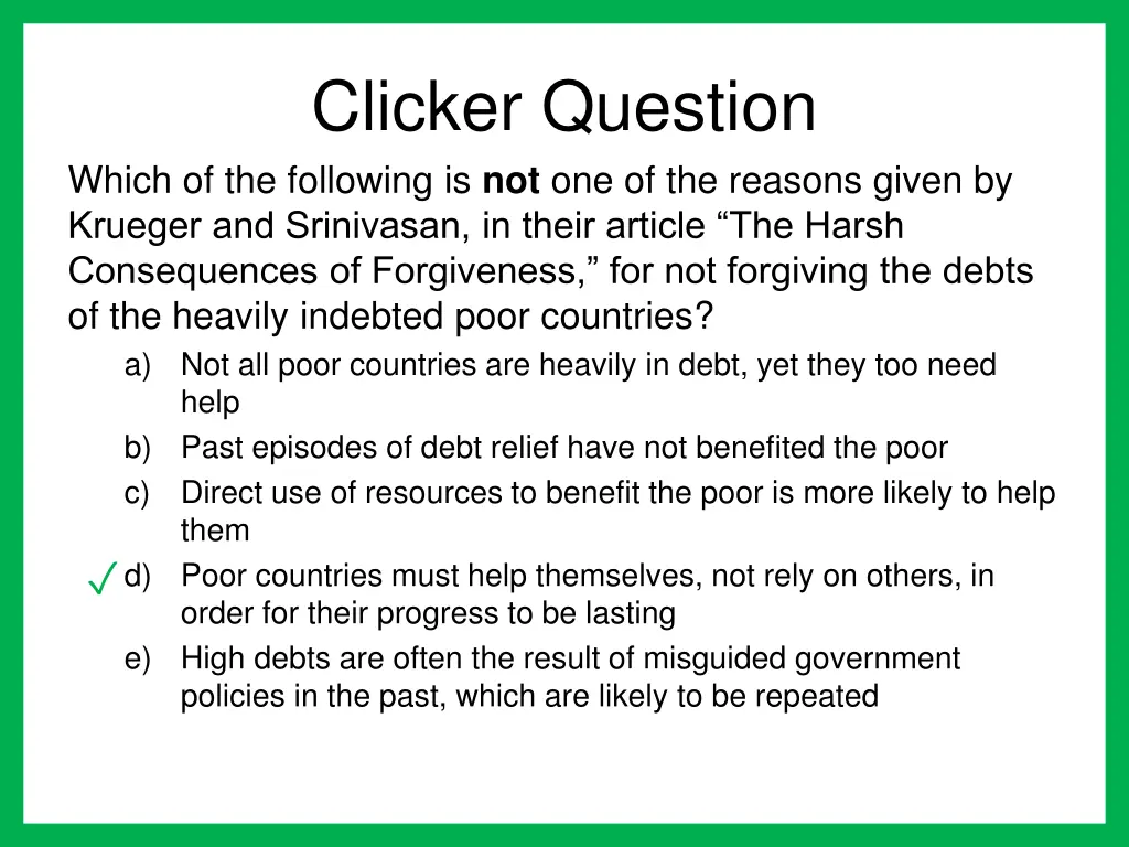 clicker question which of the following 1