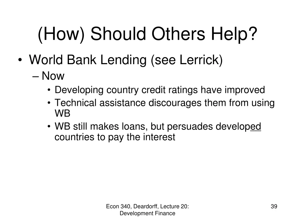 how should others help 3