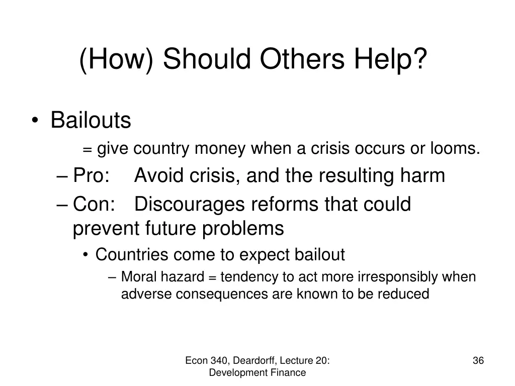 how should others help