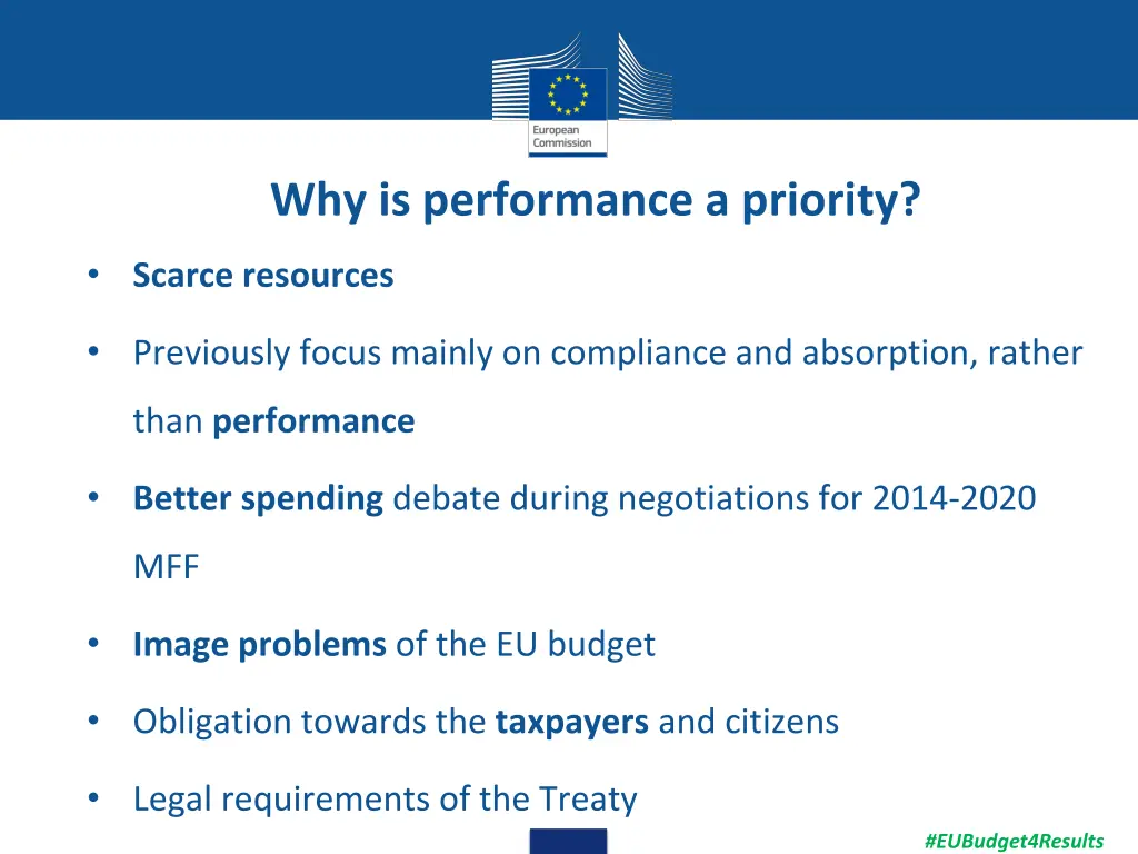 why is performance a priority