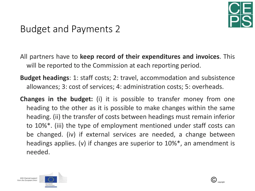 budget and payments 2