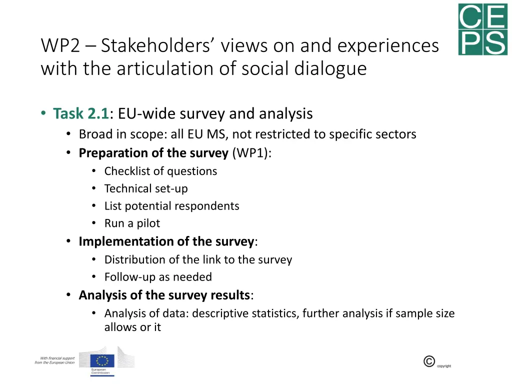 wp2 stakeholders views on and experiences with 1