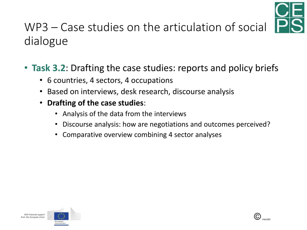 wp3 case studies on the articulation of social 2
