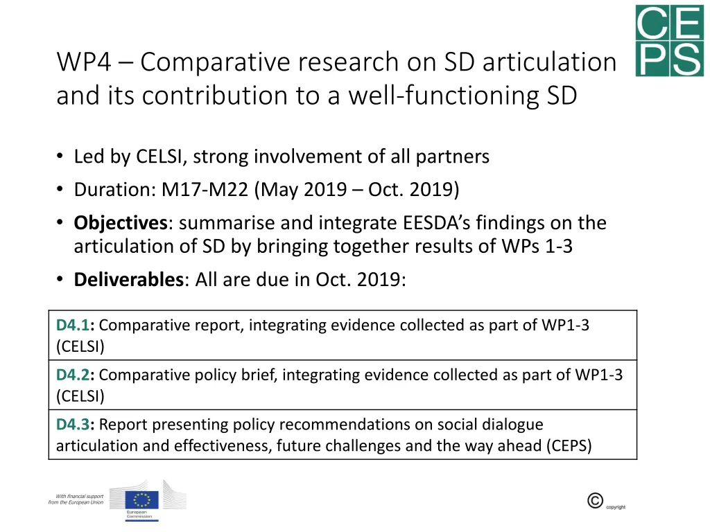 wp4 comparative research on sd articulation