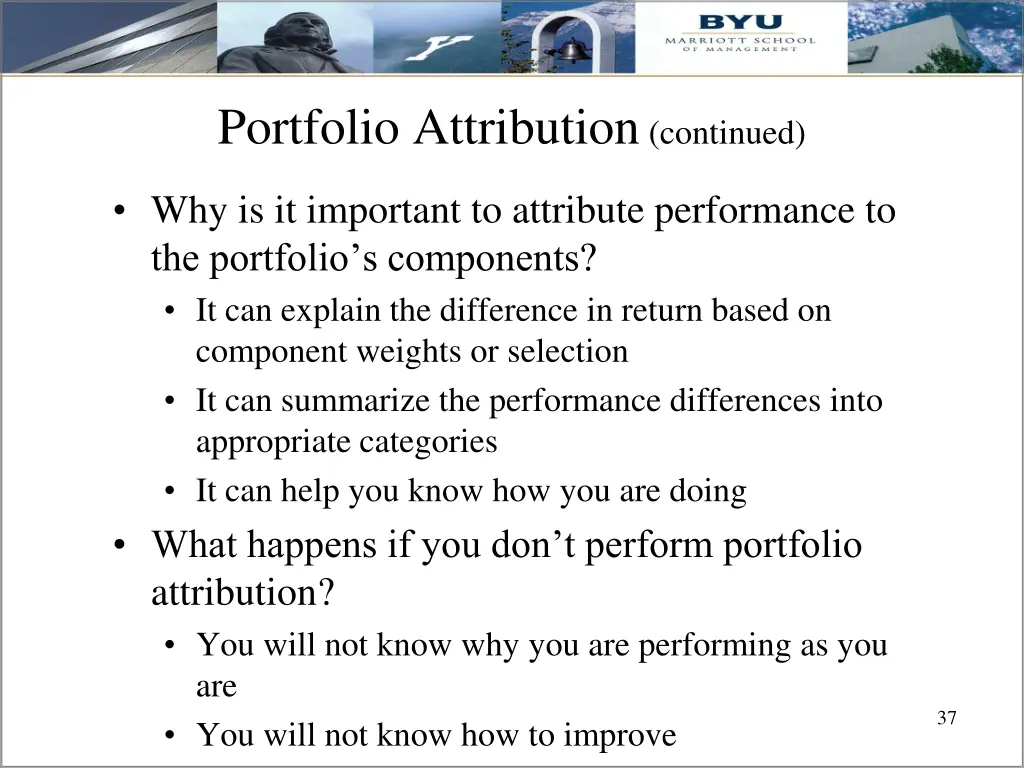portfolio attribution continued 2