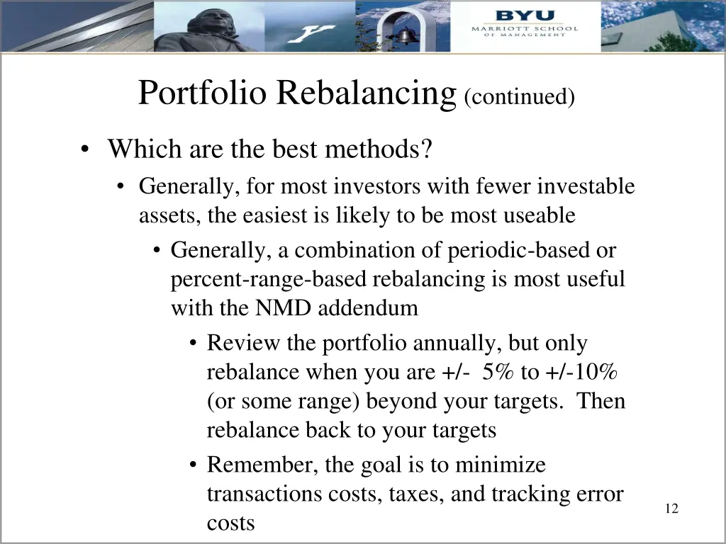 portfolio rebalancing continued 5