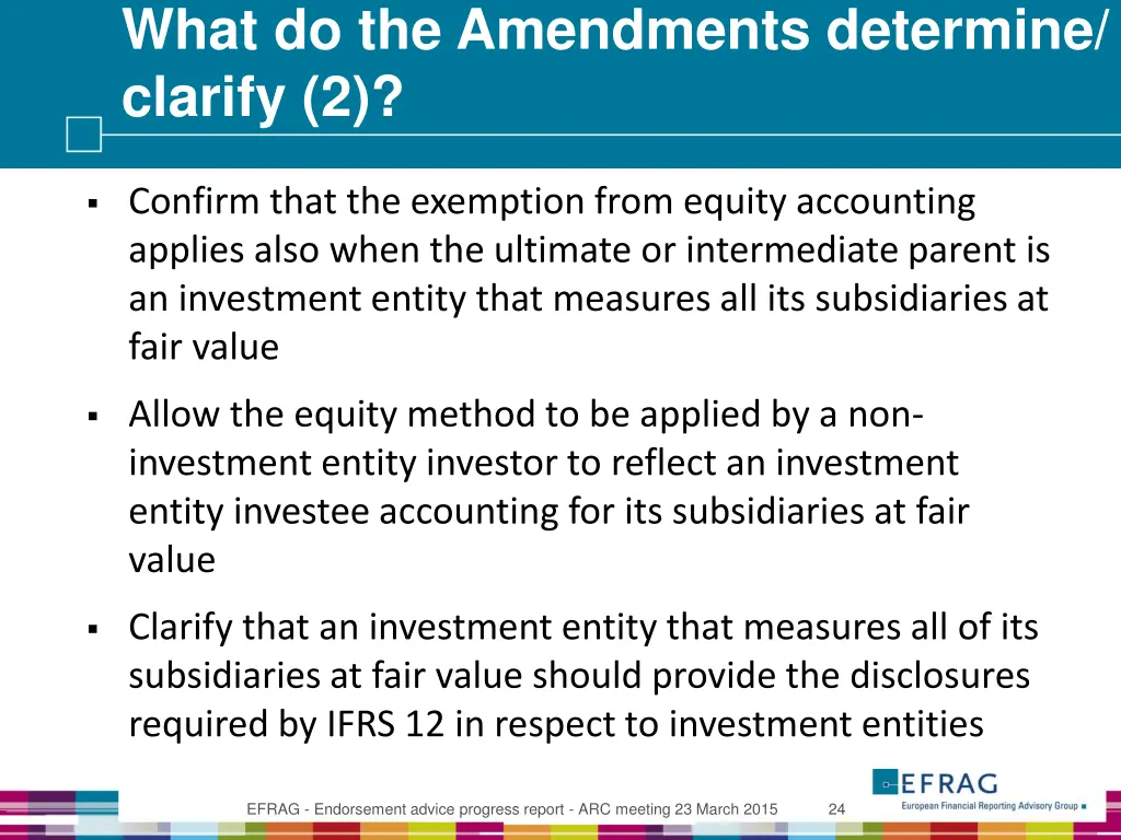 what do the amendments determine clarify 2
