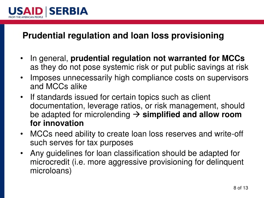 prudential regulation and loan loss provisioning