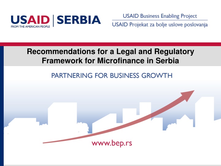 recommendations for a legal and regulatory