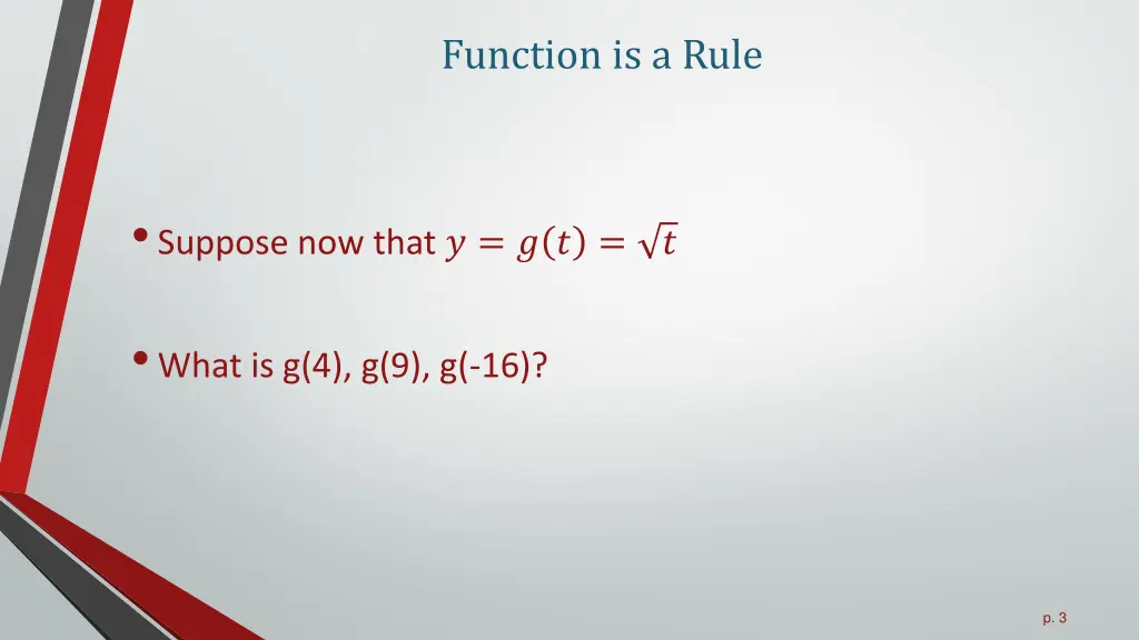 function is a rule 1