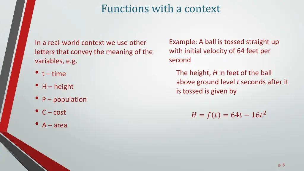 functions with a context