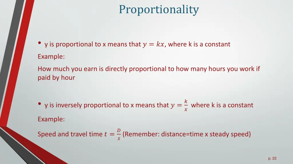 proportionality
