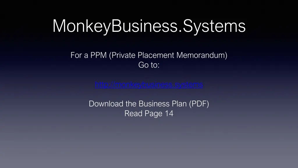 monkeybusiness systems