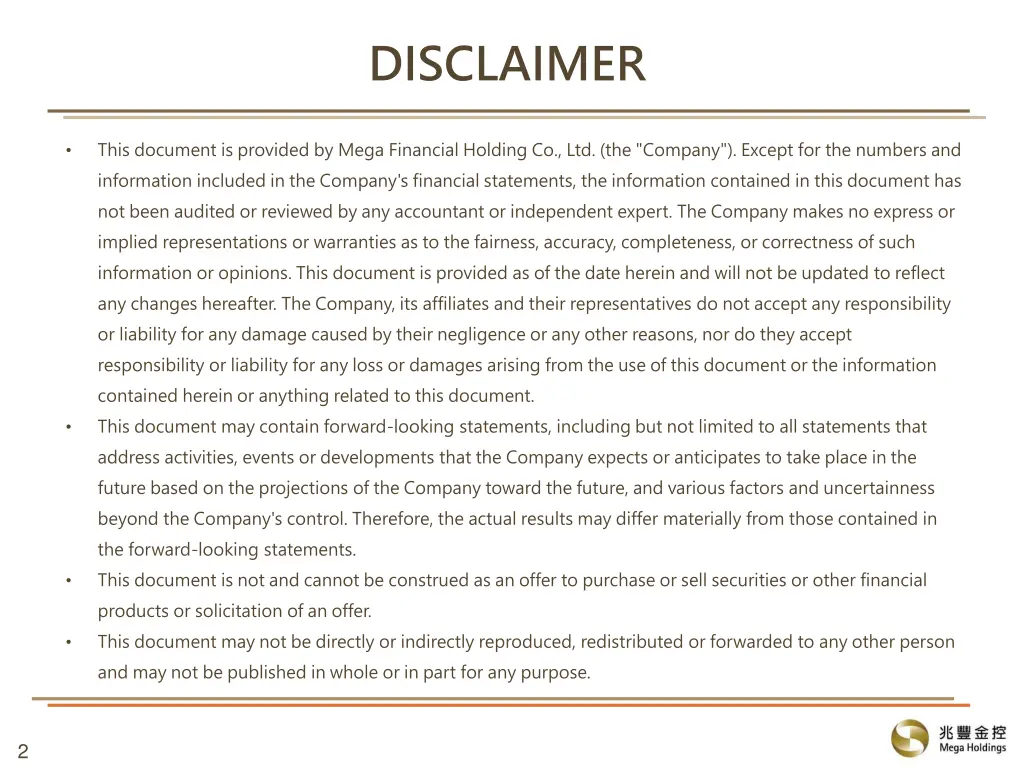 disclaimer