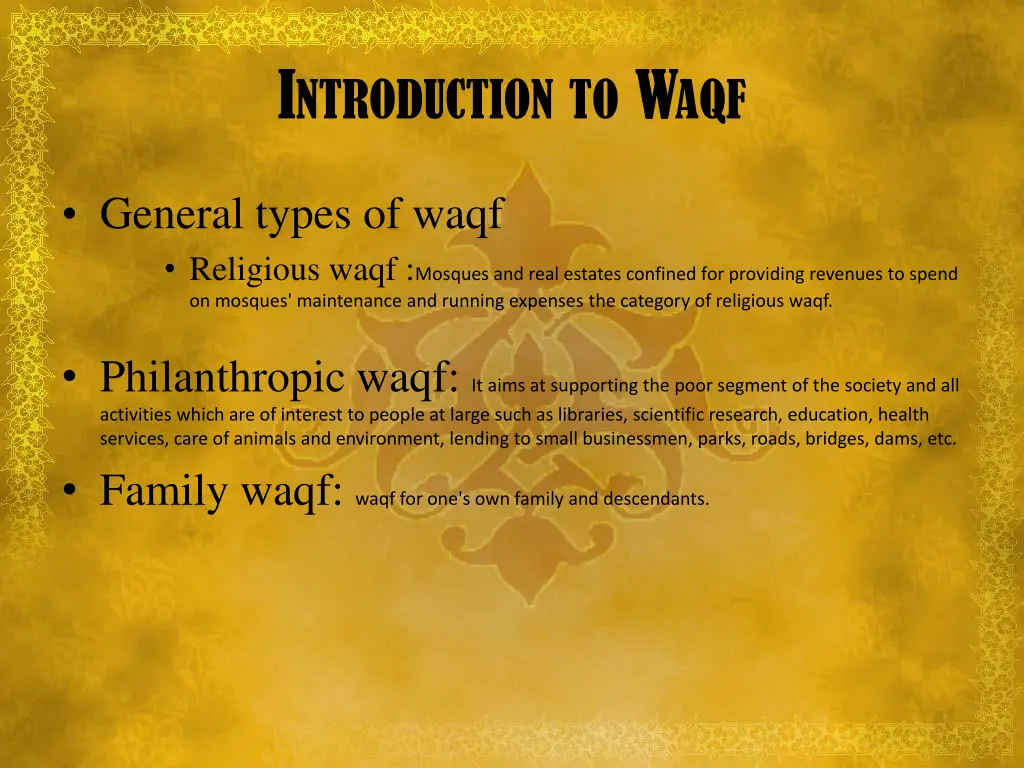 i ntroduction to w aqf 2