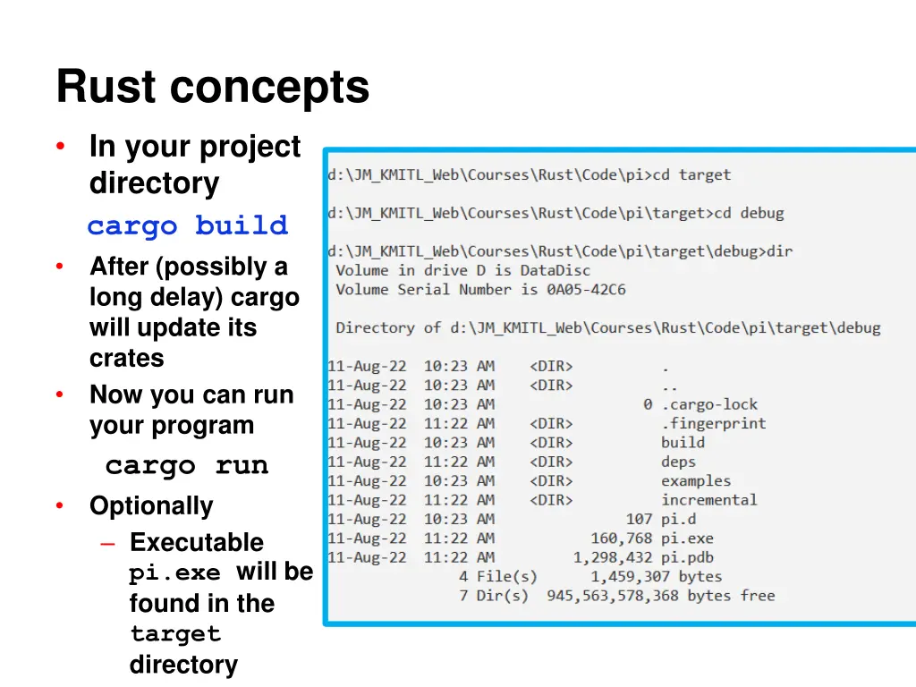 rust concepts in your project directory cargo
