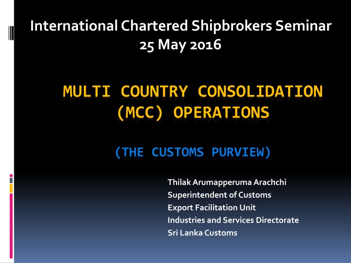 international chartered shipbrokers seminar