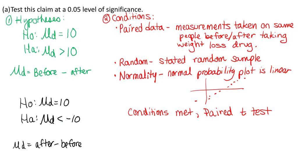 a test this claim at a 0 05 level of significance