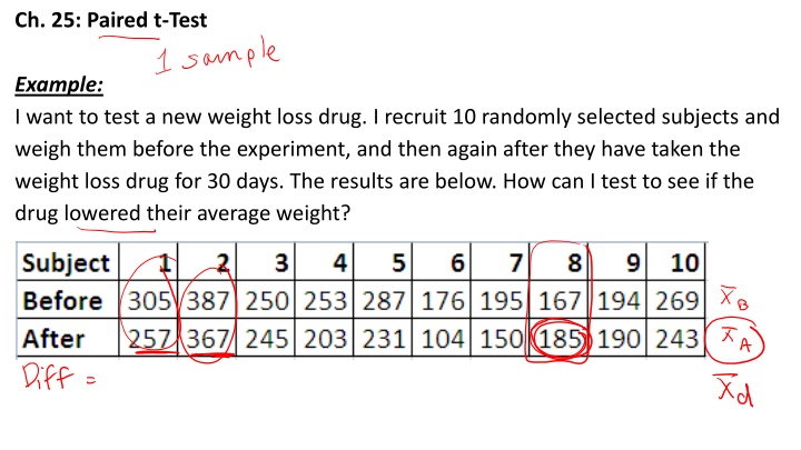 ch 25 paired t test