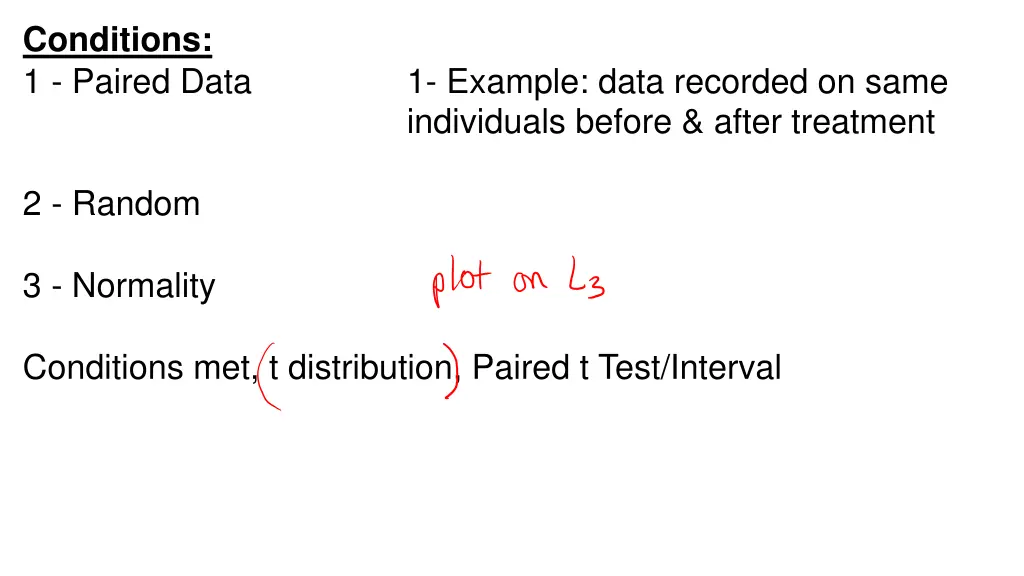 conditions 1 paired data
