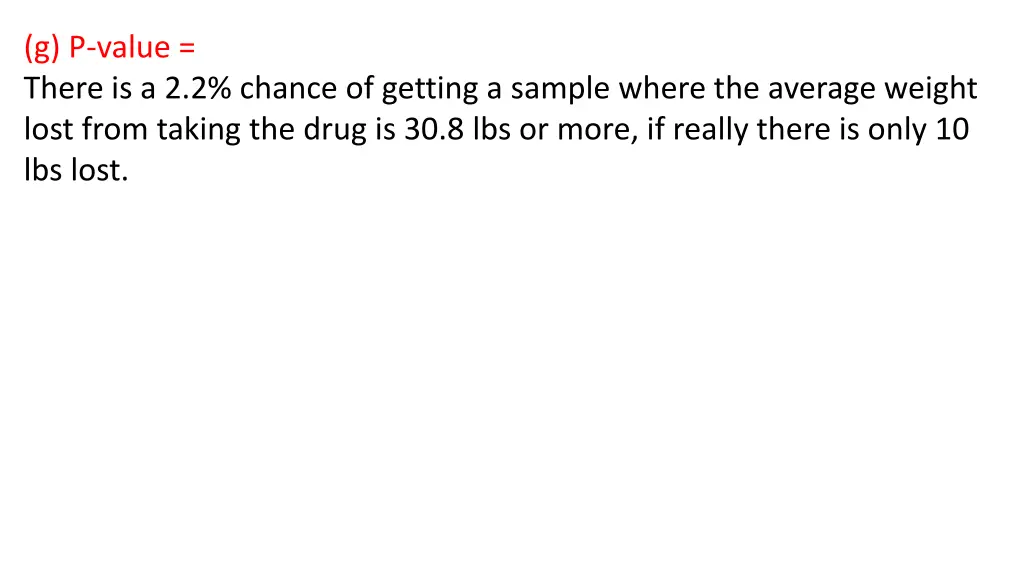 g p value there is a 2 2 chance of getting