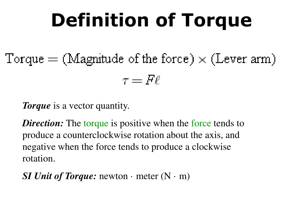 definition of torque