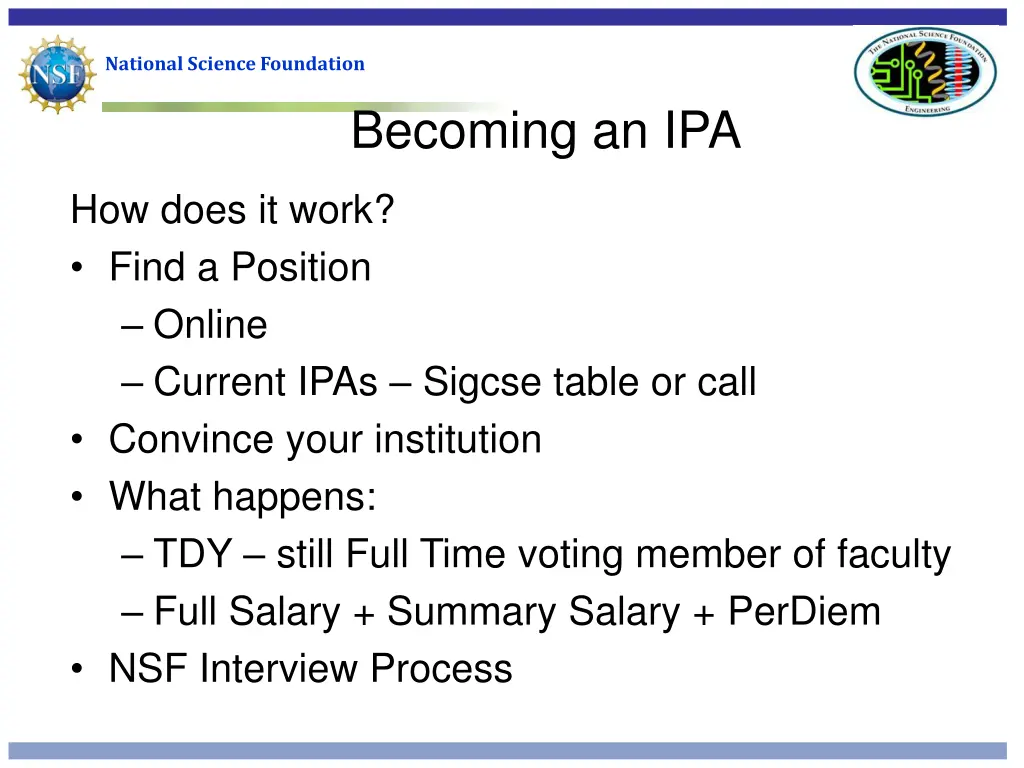 national science foundation 7