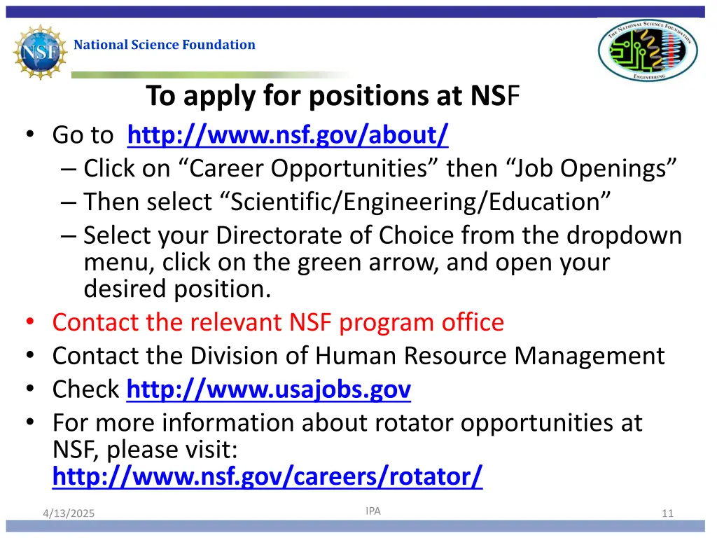 national science foundation 8