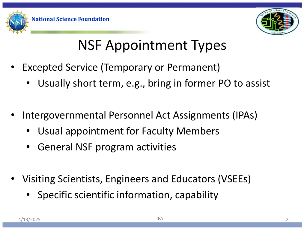 national science foundation