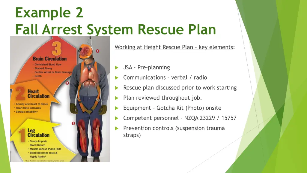 example 2 fall arrest system rescue plan