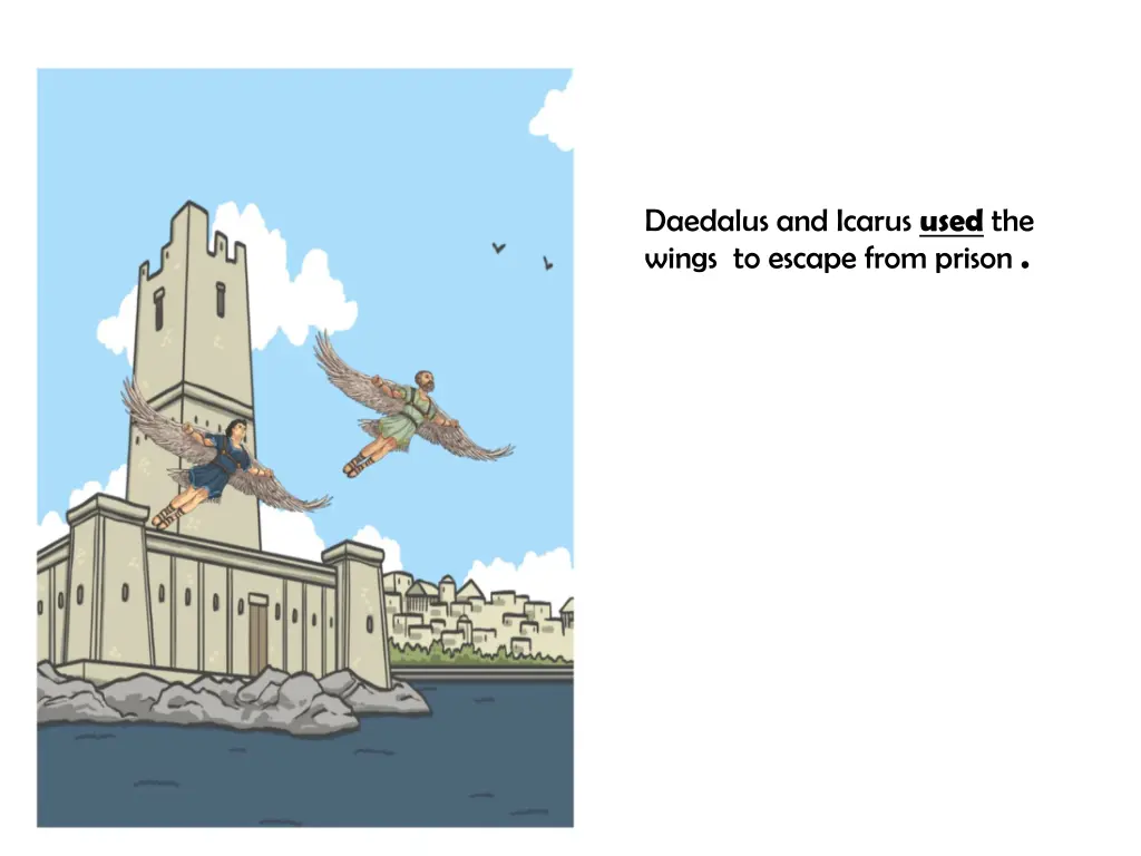 daedalus and icarus used the wings to escape from
