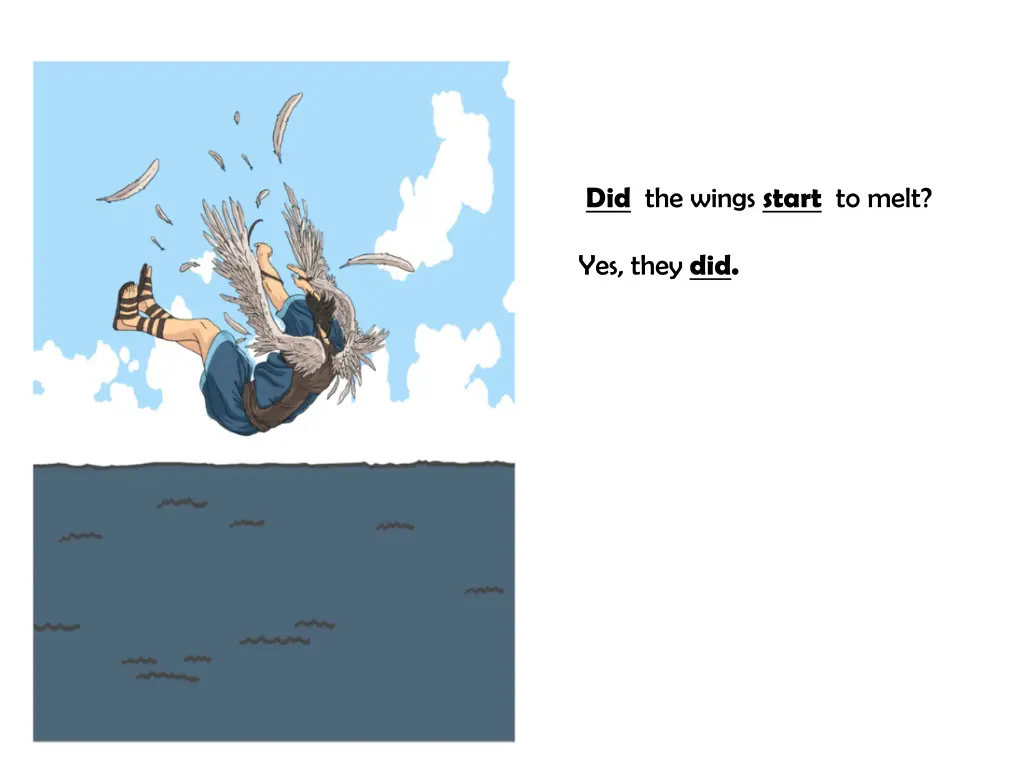 did the wings start to melt