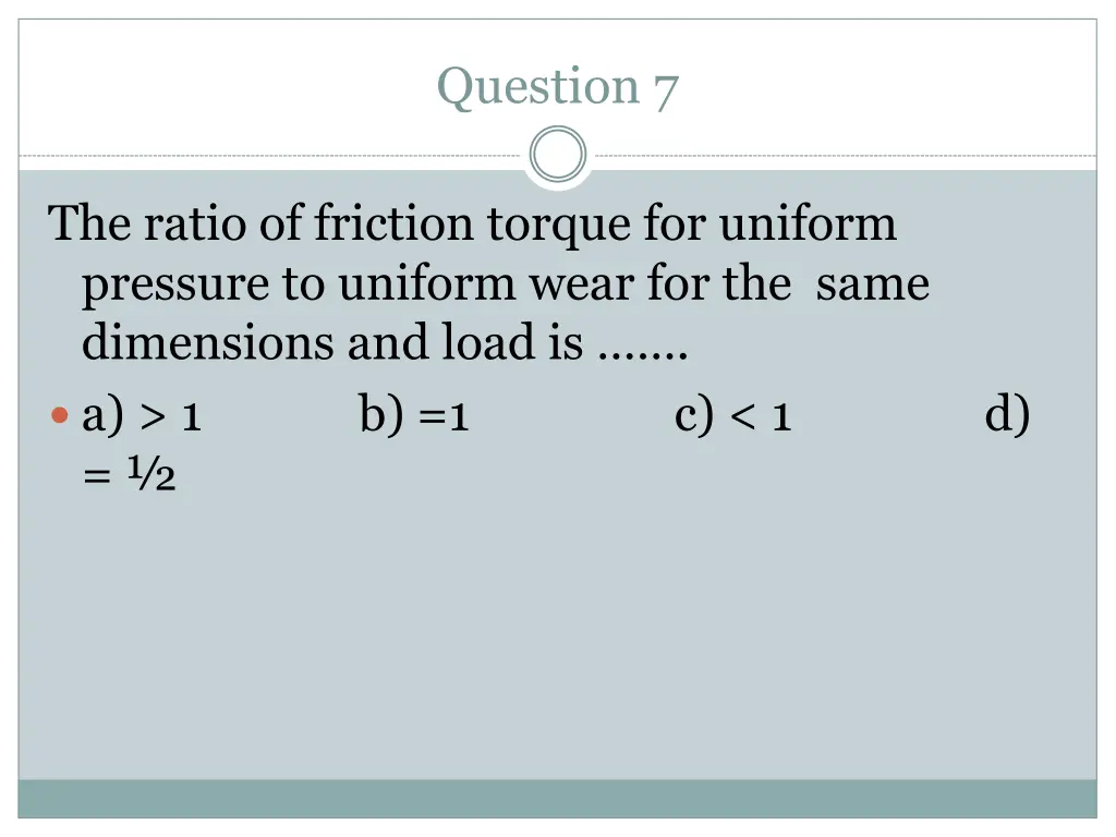 question 7