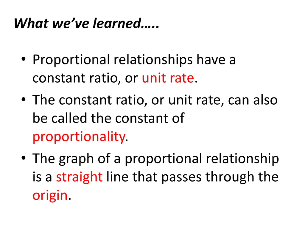 what we ve learned