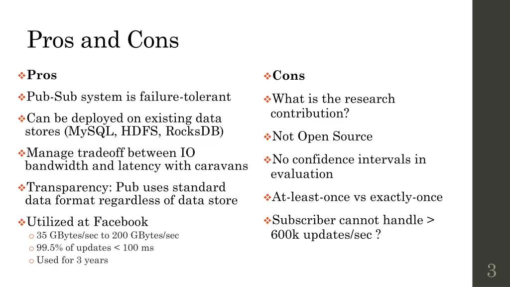 pros and cons
