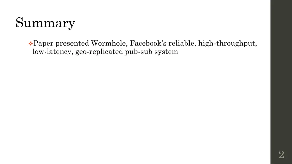 summary