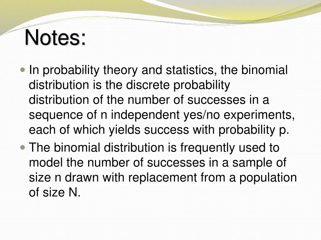 notes