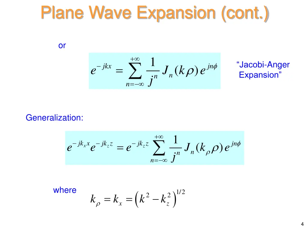 plane wave expansion cont 1