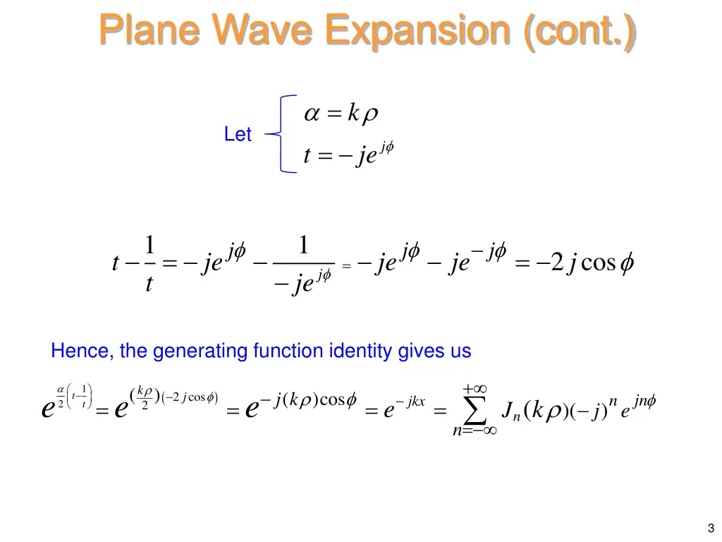 plane wave expansion cont