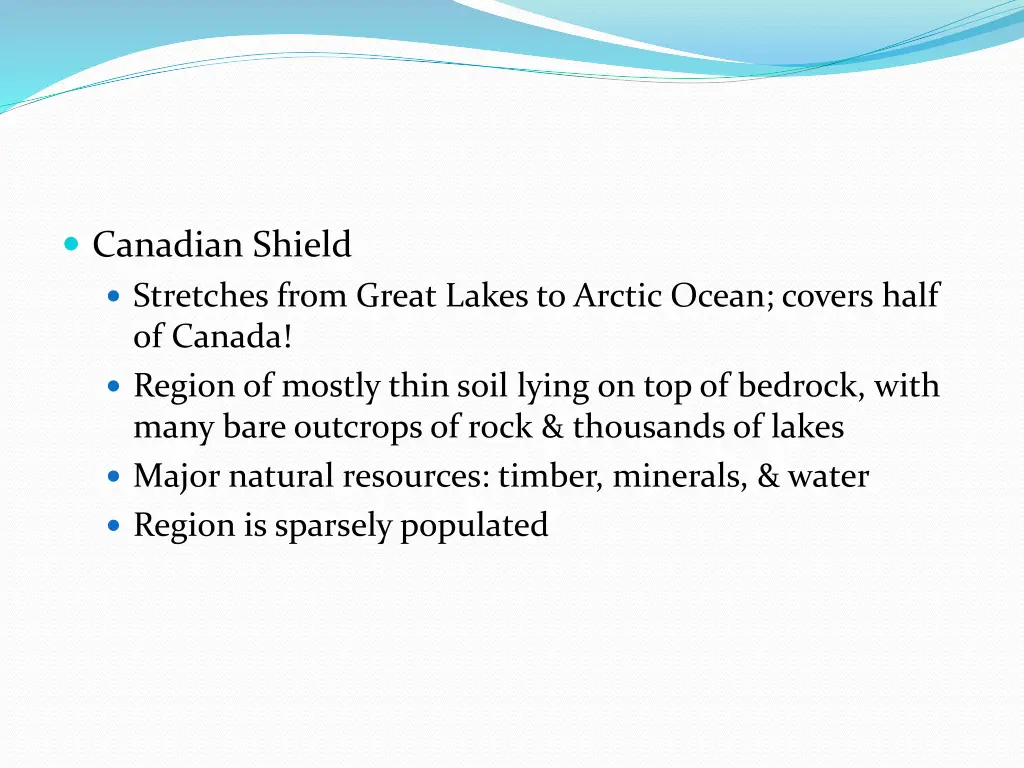 canadian shield