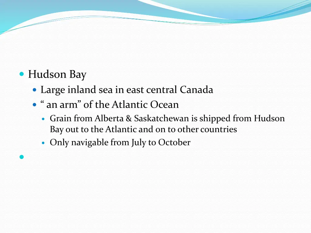 hudson bay