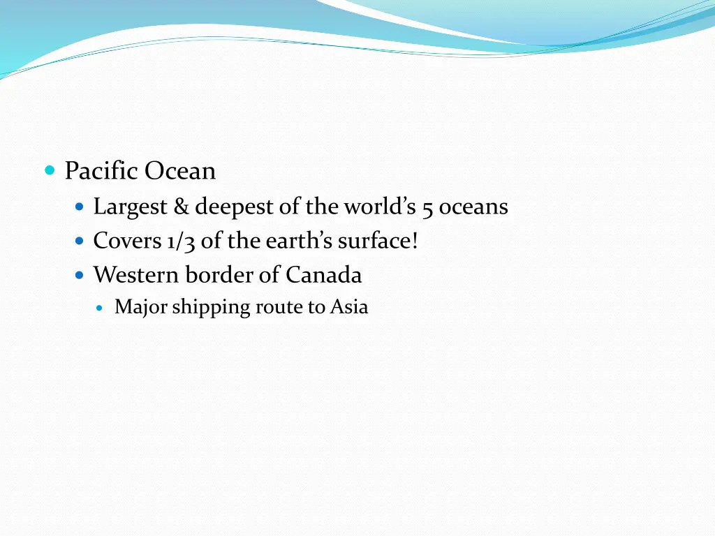 pacific ocean
