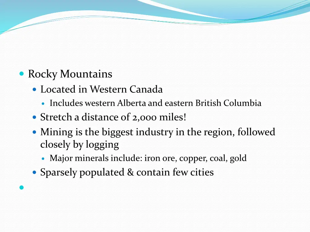 rocky mountains